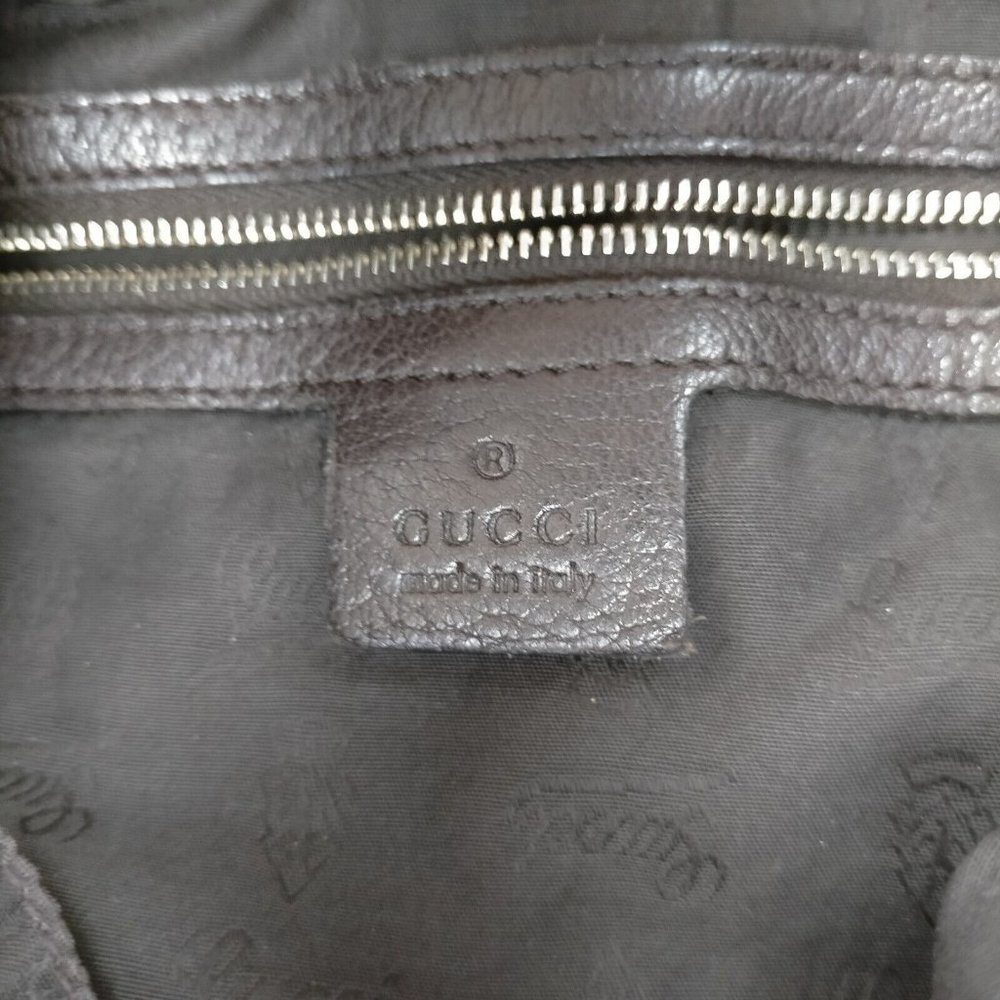 Auth Gucci Shoulder Bag Black Leather #35403G22 - Picture 7 of 9